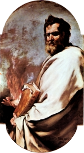 Painting by José de Ribera of Elias